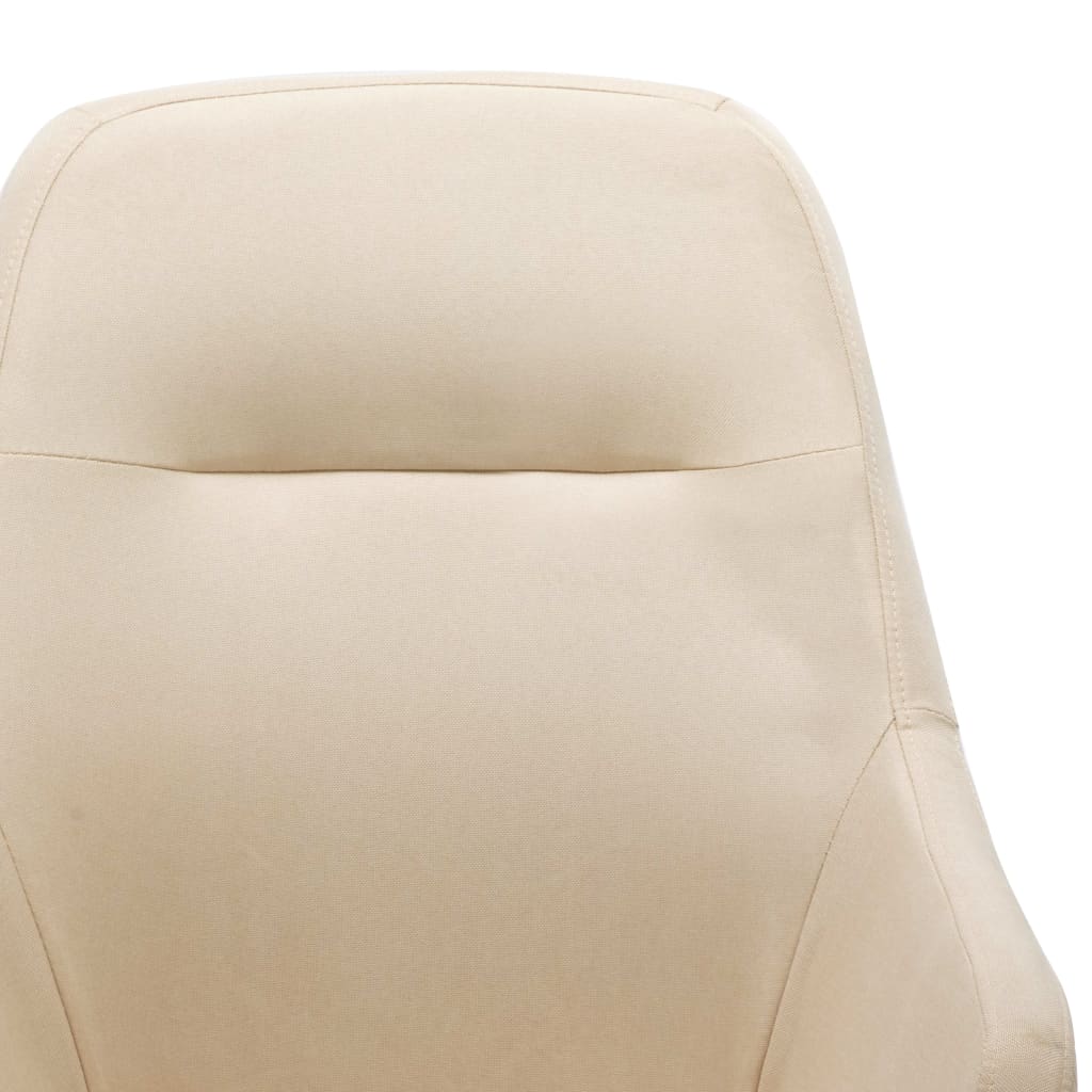 vidaXL šūpuļkrēsls, krēmkrāsas audums