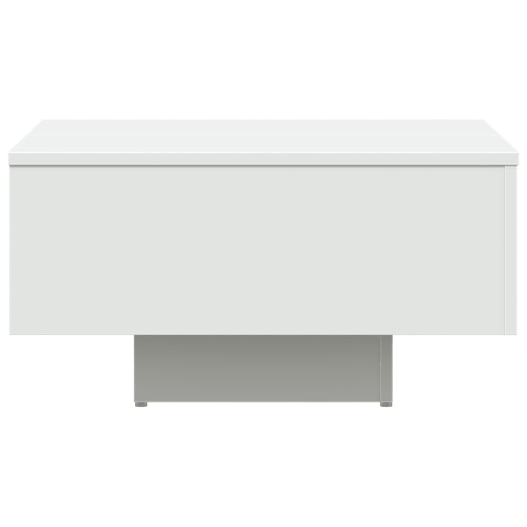 vidaXL kafijas galdiņš, balts, 60x60x31,5 cm, skaidu plāksne