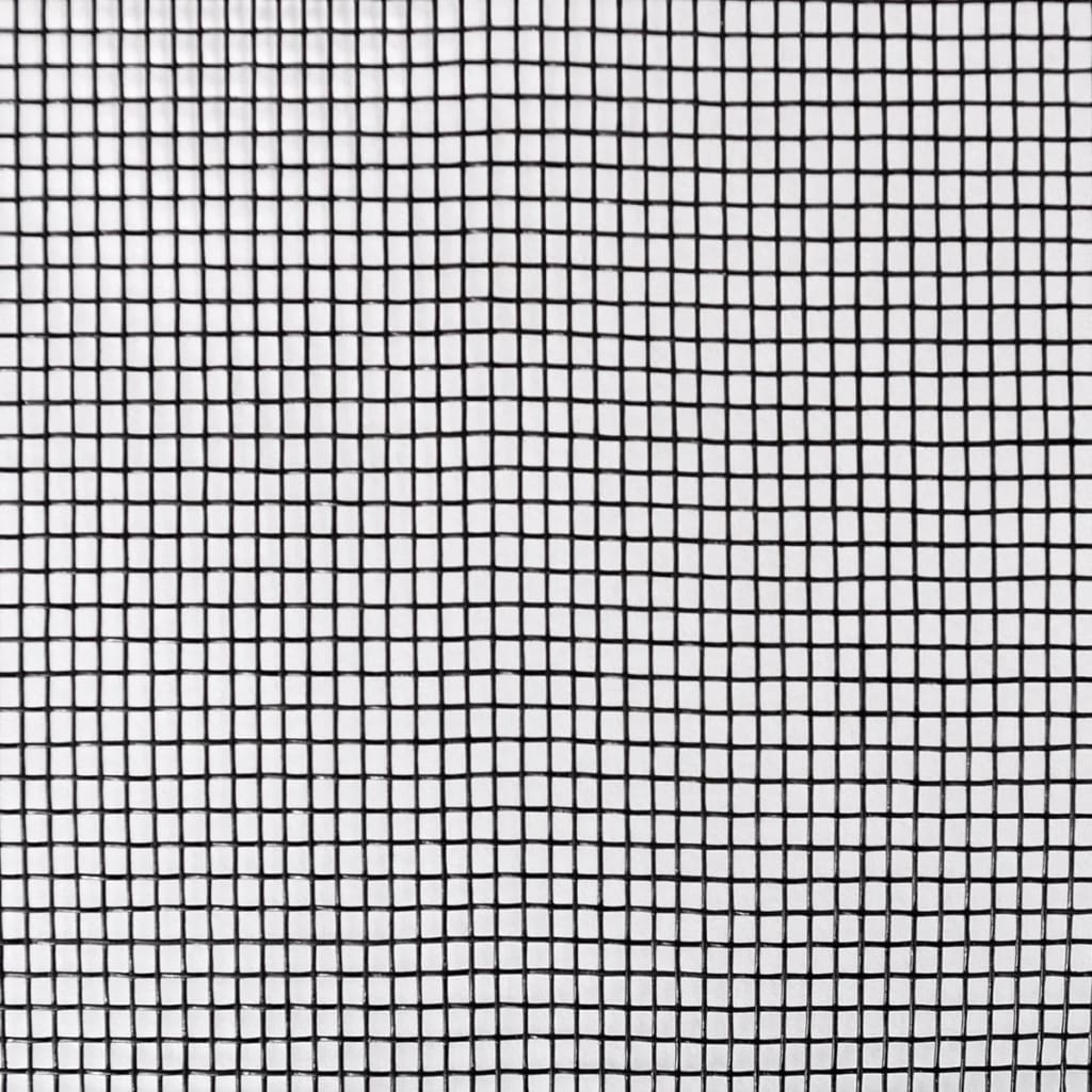 vidaXL siets, stiklšķiedra, 100x1000 cm, melns