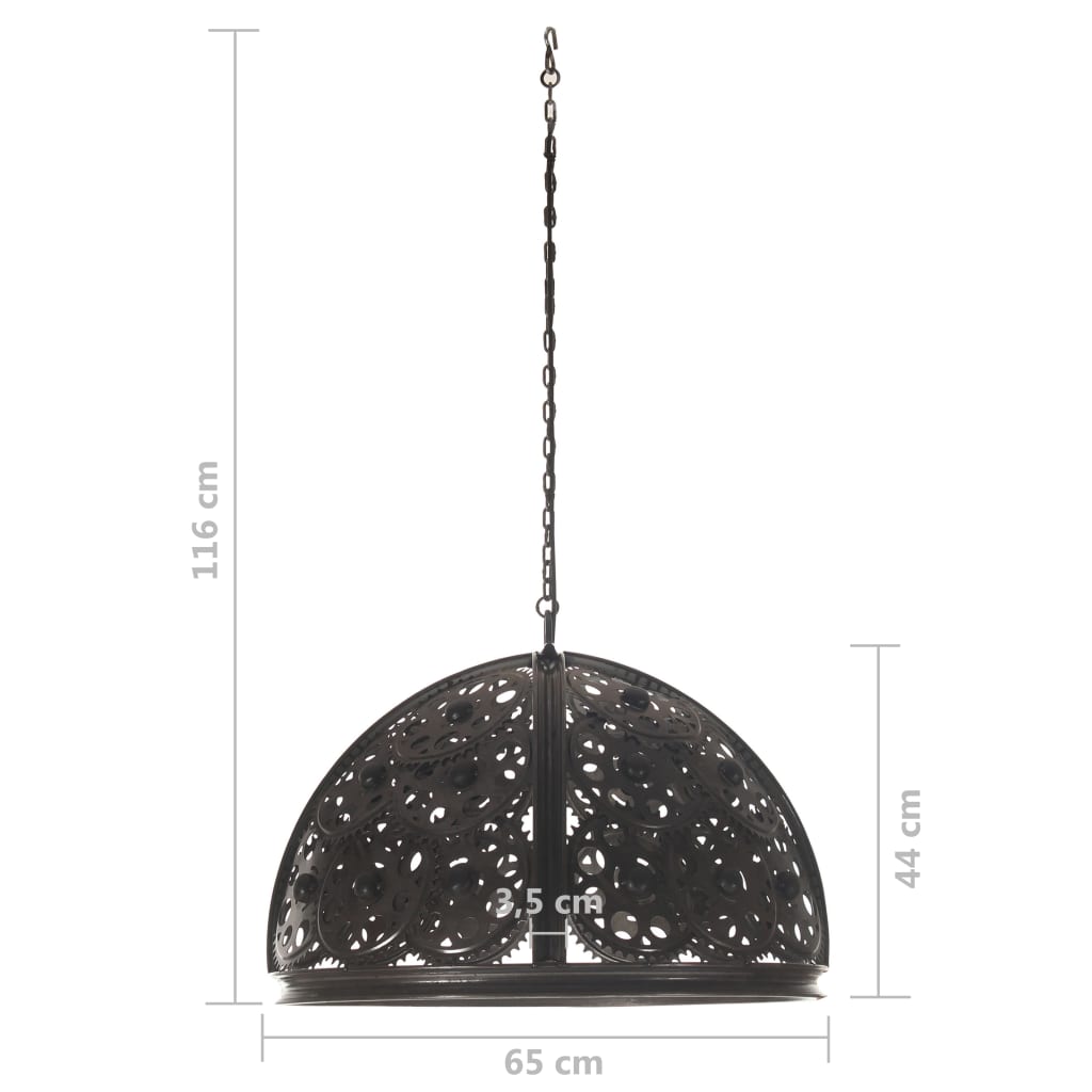 vidaXL griestu lampa, zobratu dizains, 65 cm, E27