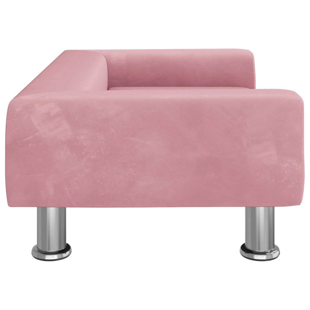 vidaXL gulta suņiem, rozā, 70x45x26,5 cm, samts