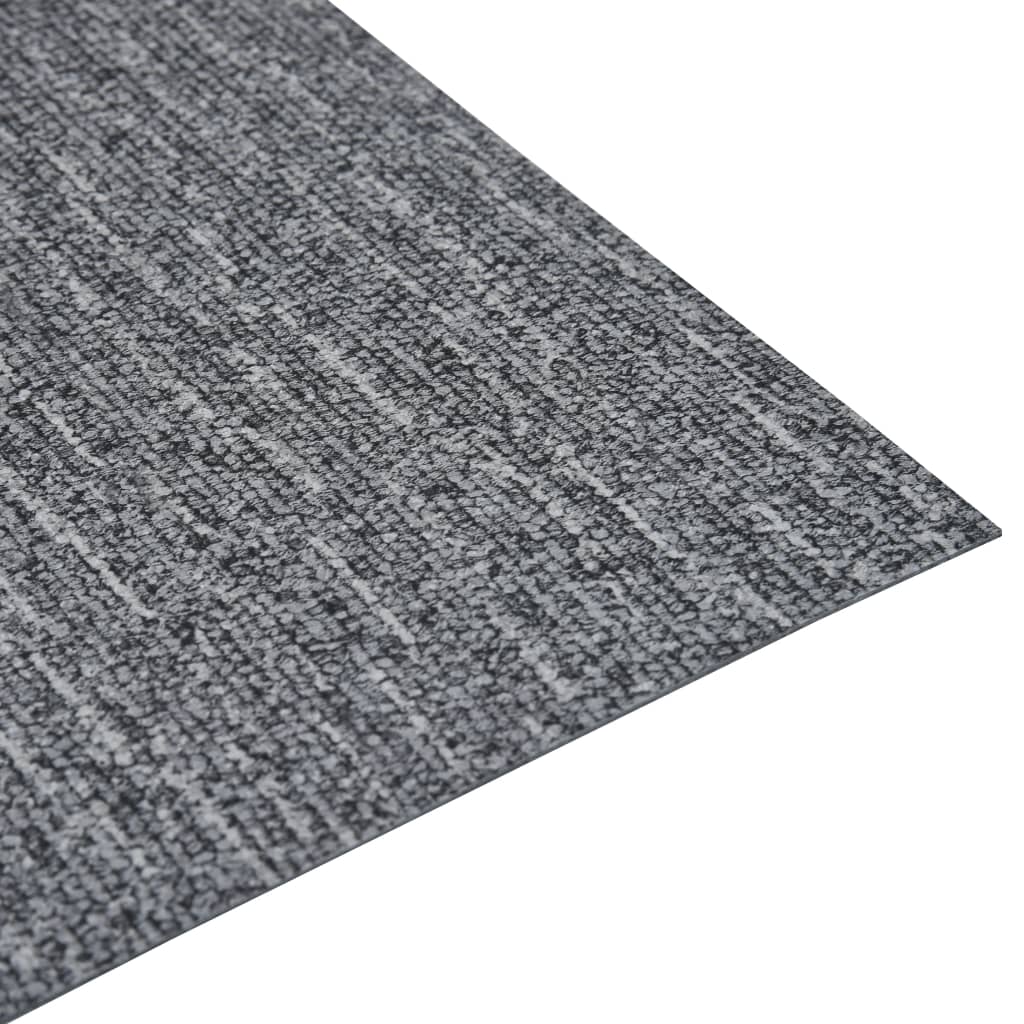 vidaXL grīdas flīzes, pašlīmējošas, 5,11 m², PVC, pelēkas