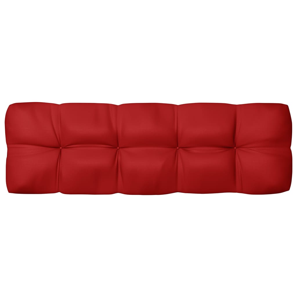 vidaXL palešu dīvānu matrači, 7 gab., sarkani