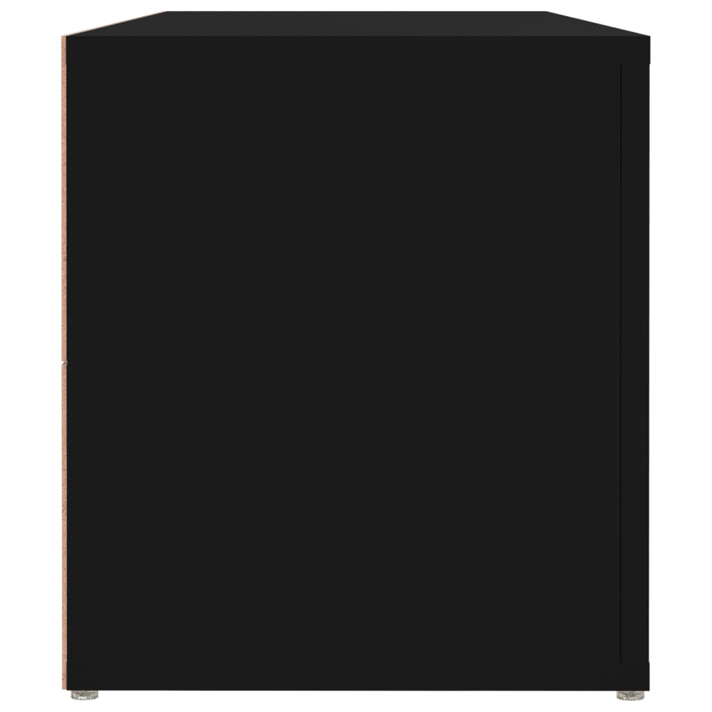 vidaXL TV skapītis, melns, 100x31,5x35 cm, inženierijas koks