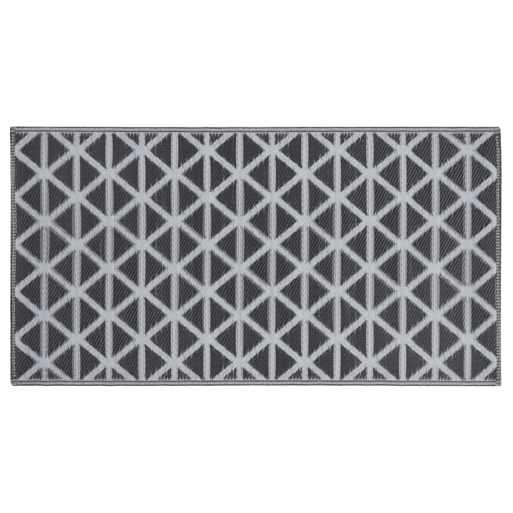 vidaXL āra paklājs, 80x150 cm, melns PP