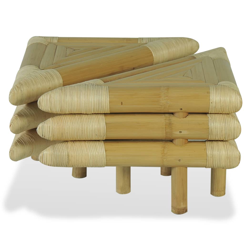 vidaXL naktsgaldiņi, 2 gab., 60x60x40 cm, dabiskas krāsas bambuss