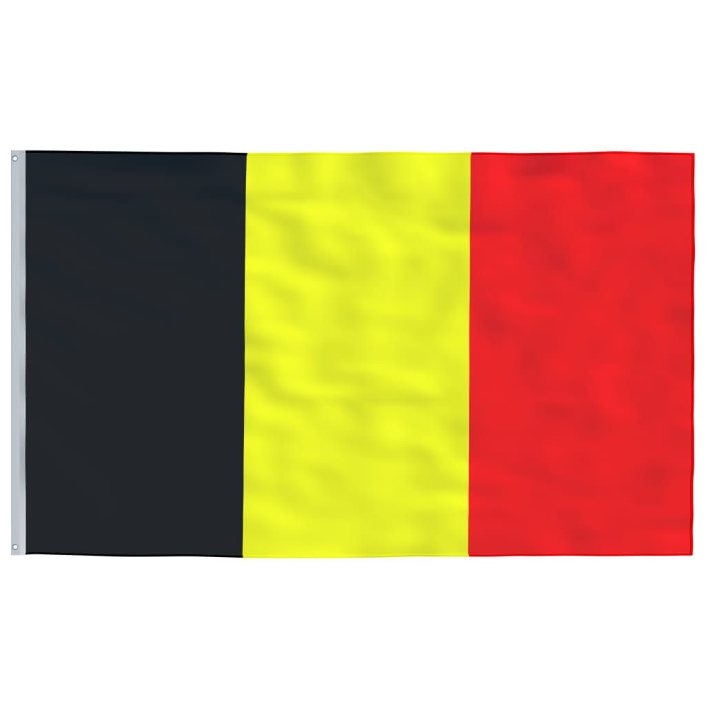 vidaXL Beļģijas karogs, 90x150 cm