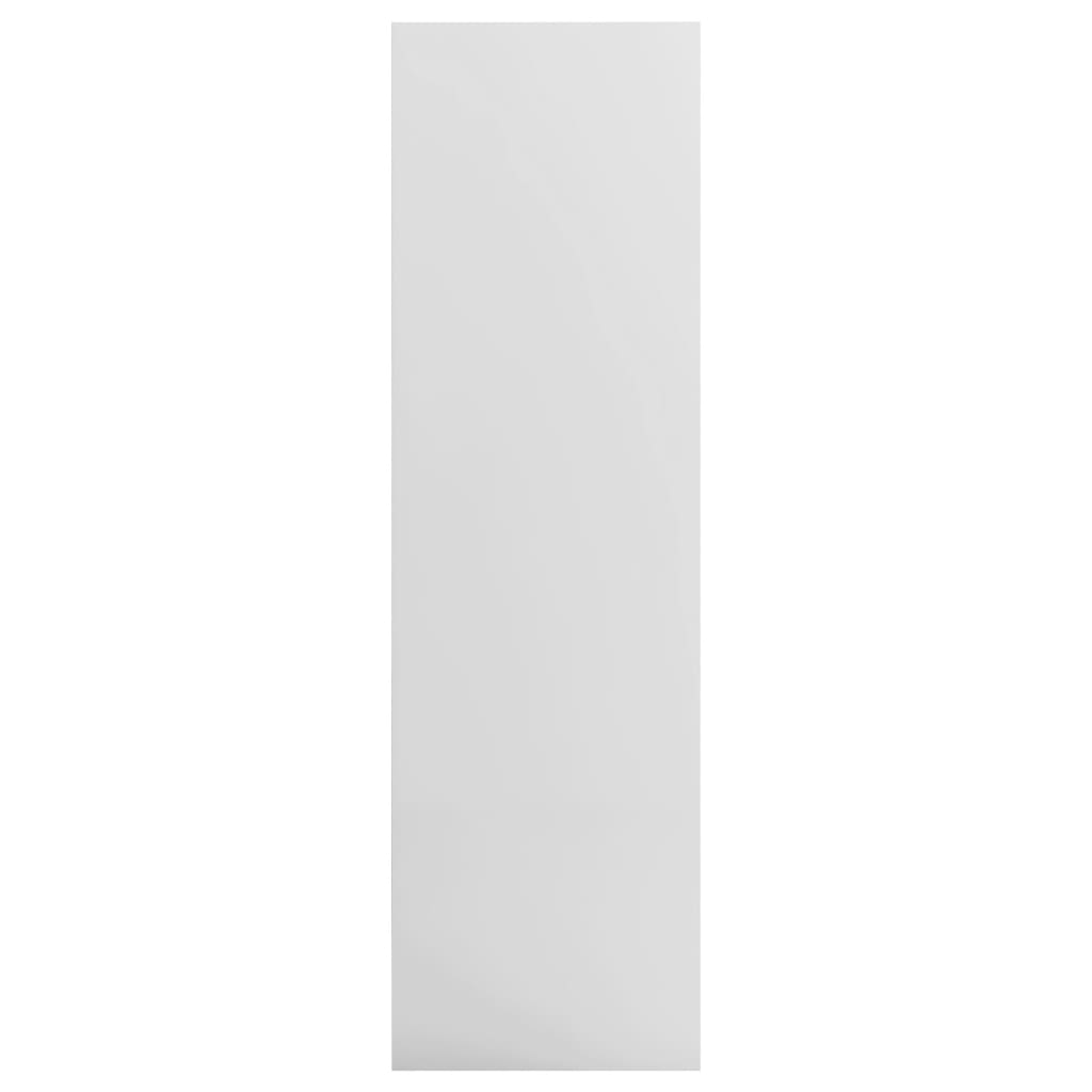 vidaXL grāmatu plaukts, 97,5x29,5x100 cm, spīdīgi balta skaidu plāksne