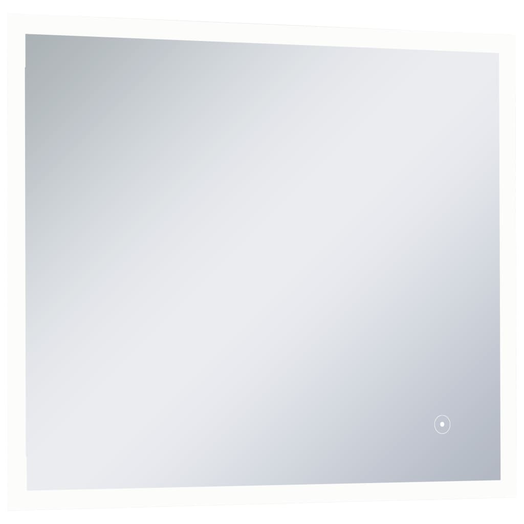 vidaXL vannasistabas spogulis ar LED un skārienu sensoru, 60x50 cm