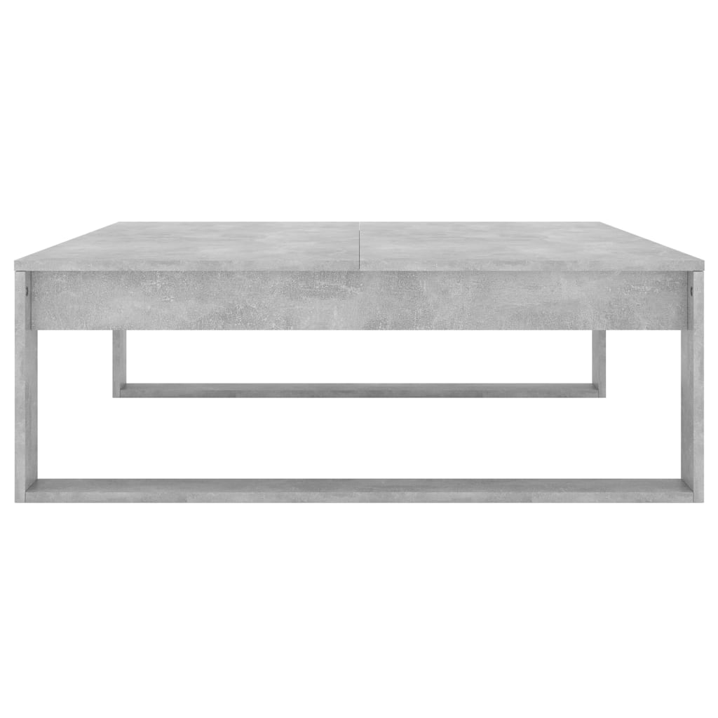 vidaXL kafijas galdiņš, 100x100x35 cm, betona pelēks, skaidu plāksne