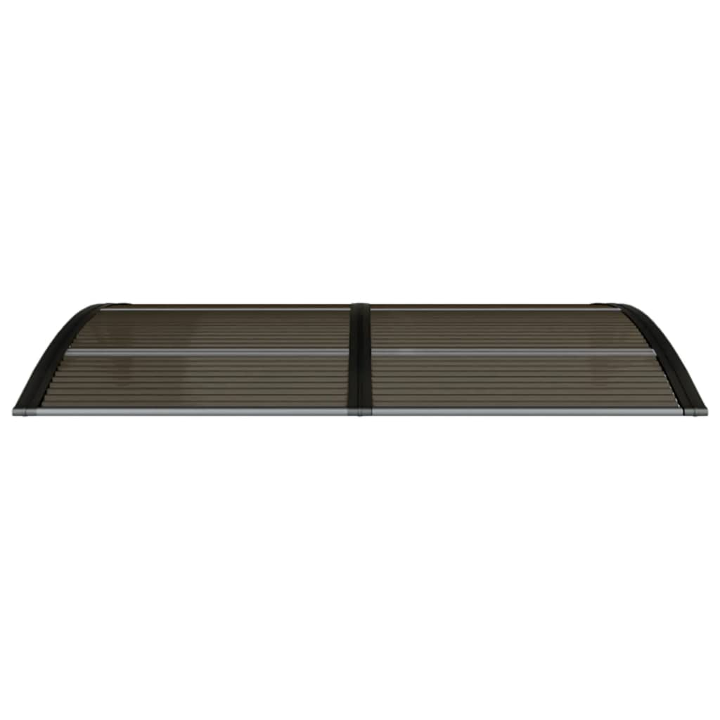 vidaXL durvju nojume, melna, 150x75 cm, polikarbonāts