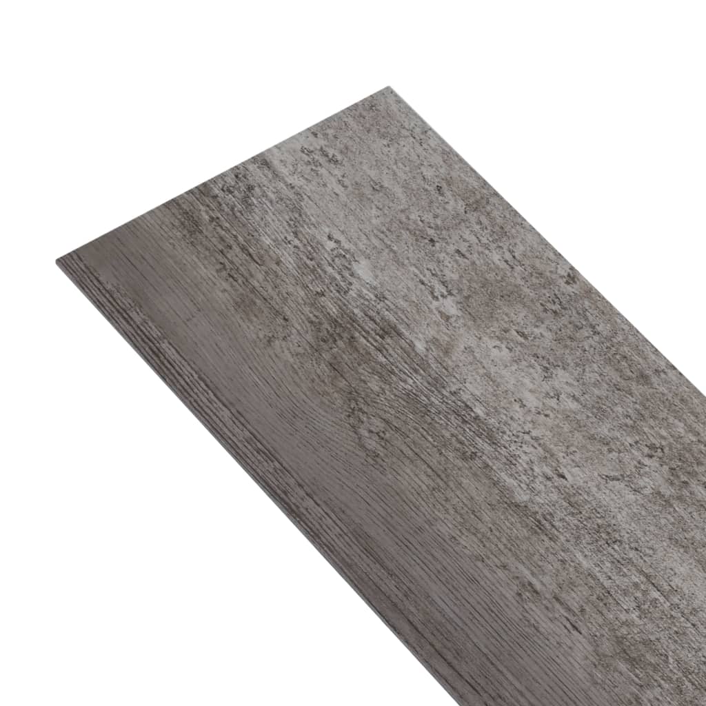 vidaXL grīdas dēļi, pašlīmējoši, 5,02 m², 2 mm, svītraina koka PVC