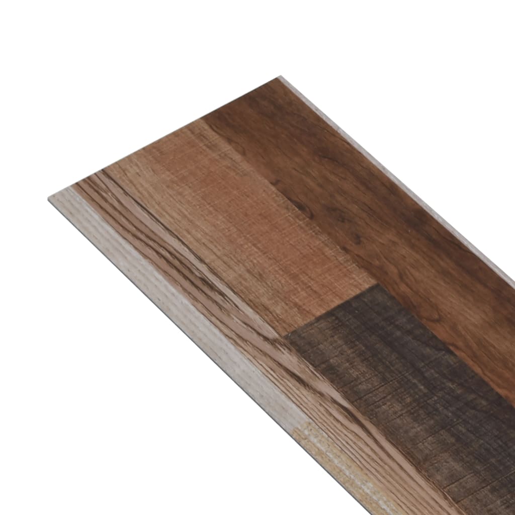 vidaXL grīdas dēļi, pašlīmējoši, 2,51 m², 2 mm, krāsaini, PVC