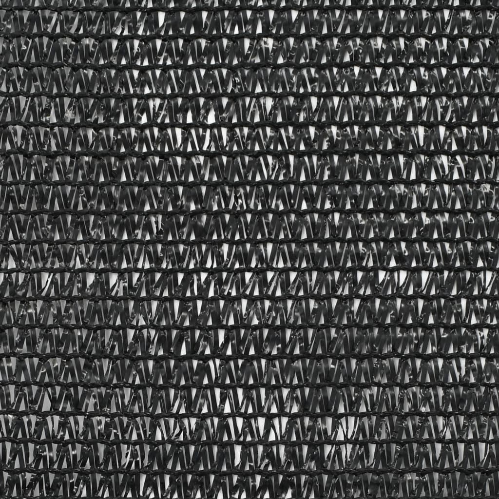 vidaXL tenisa laukuma tīkls, HDPE, 1,4x25 m, melns