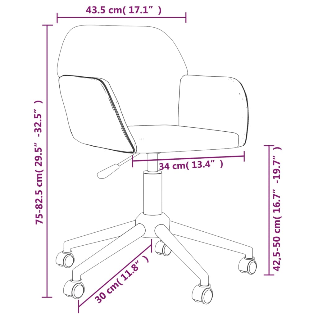 vidaXL grozāmi virtuves krēsli, 2 gab., krēmkrāsas audums