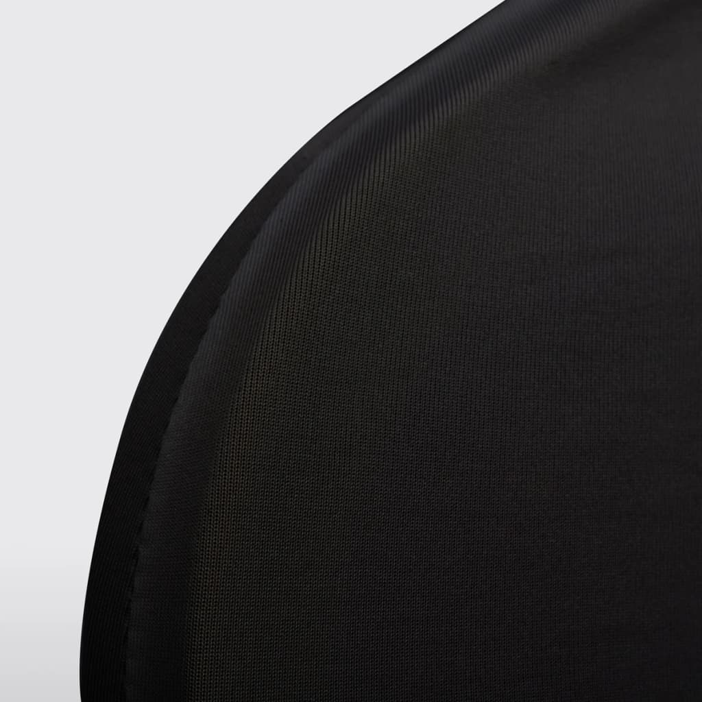 vidaXL krēslu pārvalki, 12 gab., melns elastīgs audums