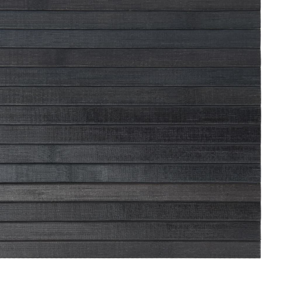 vidaXL paklājs, taisnstūra forma, pelēks, 100x400 cm, bambuss