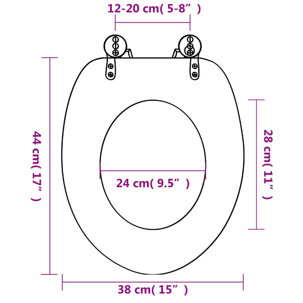 vidaXL tualetes poda sēdekļi ar vākiem, 2 gab., MDF, jūraszvaigzne