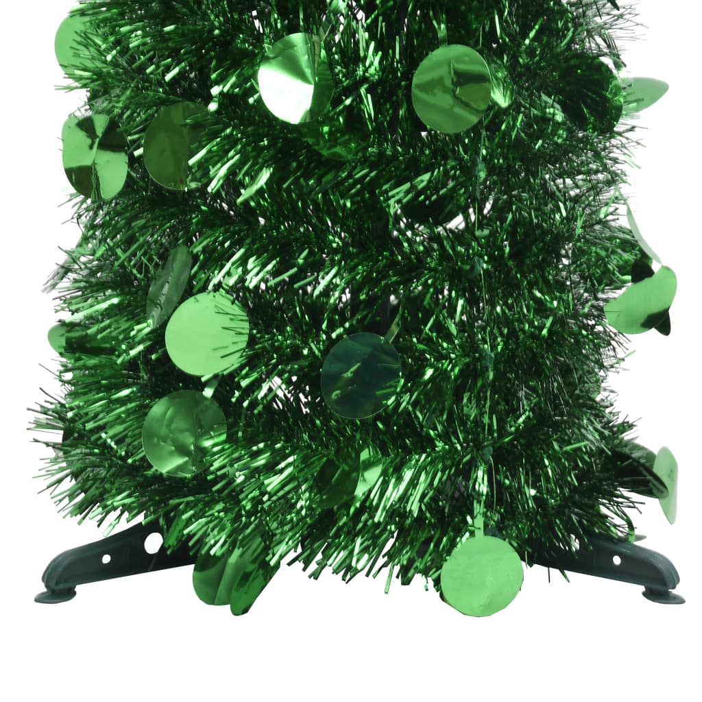 vidaXL mākslīgā Ziemassvētku egle, saliekama, zaļa, 150 cm, PET