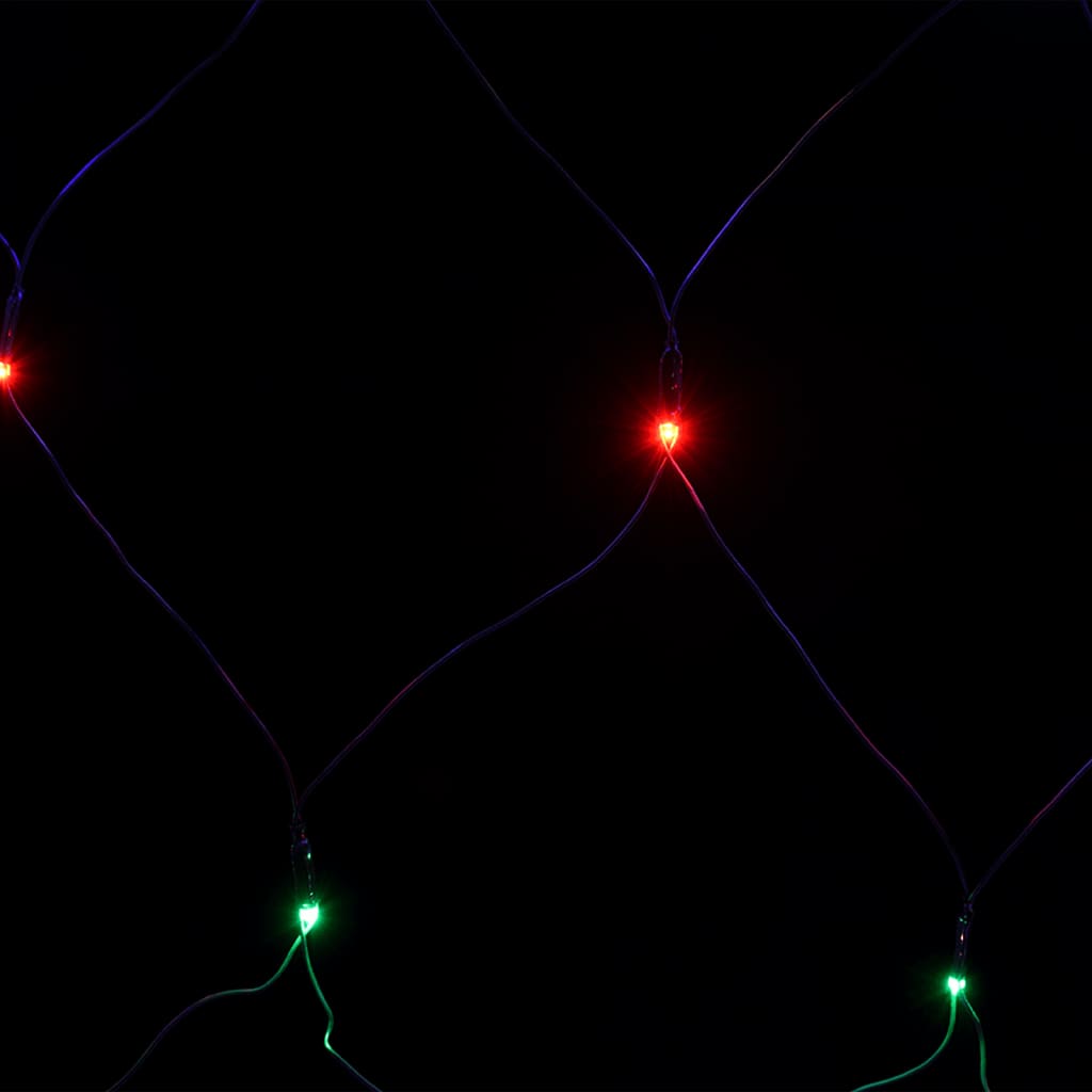 vidaXL Ziemassvētku lampiņu tīkls, 4x4 m, 544 krāsainas LED