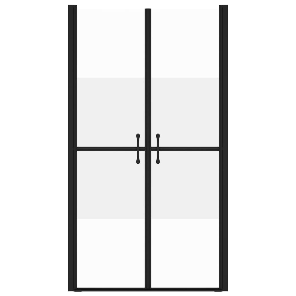 vidaXL dušas durvis, (98-101)x190 cm, ESG, pusmatētas