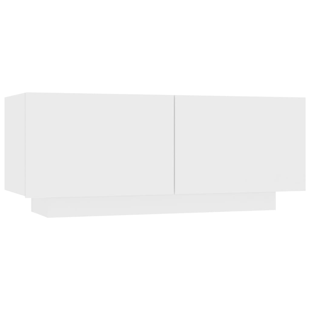vidaXL naktsskapītis, 100x35x40 cm, balts, skaidu plāksne