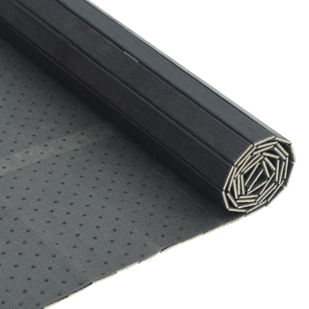 vidaXL paklājs, taisnstūra forma, pelēks, 70x200 cm, bambuss