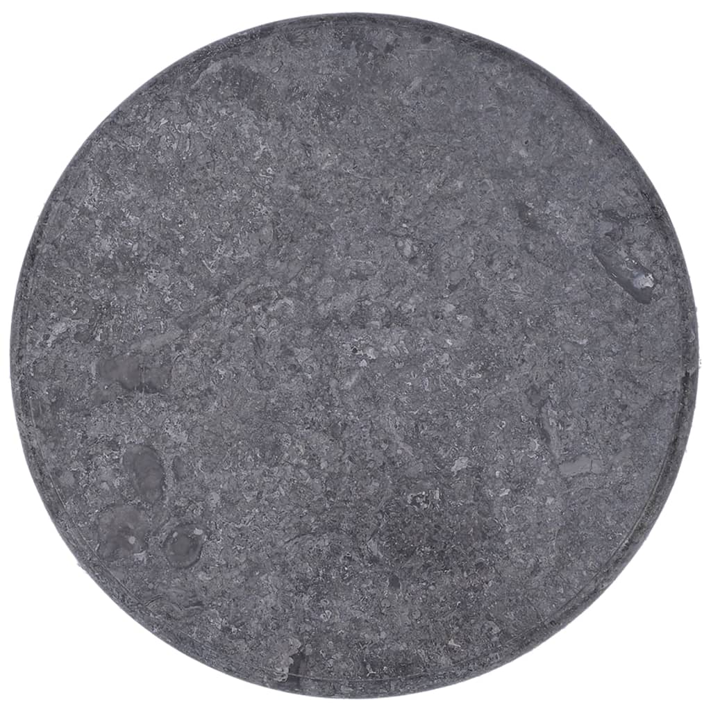 vidaXL galda virsma, Ø50x2,5 cm, pelēks marmors