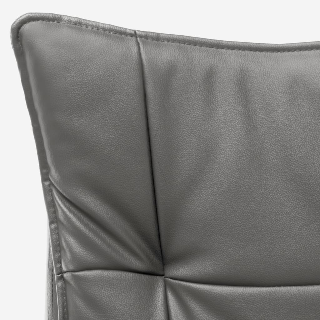 vidaXL biroja masāžas krēsls, antracītpelēka mākslīgā āda
