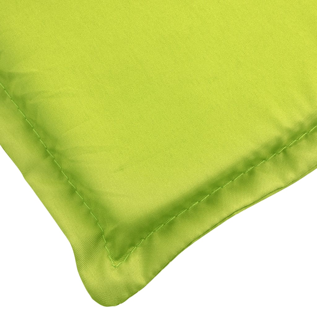 vidaXL sauļošanās krēsla matracis, 186x58x3 cm, audums, spilgti zaļš