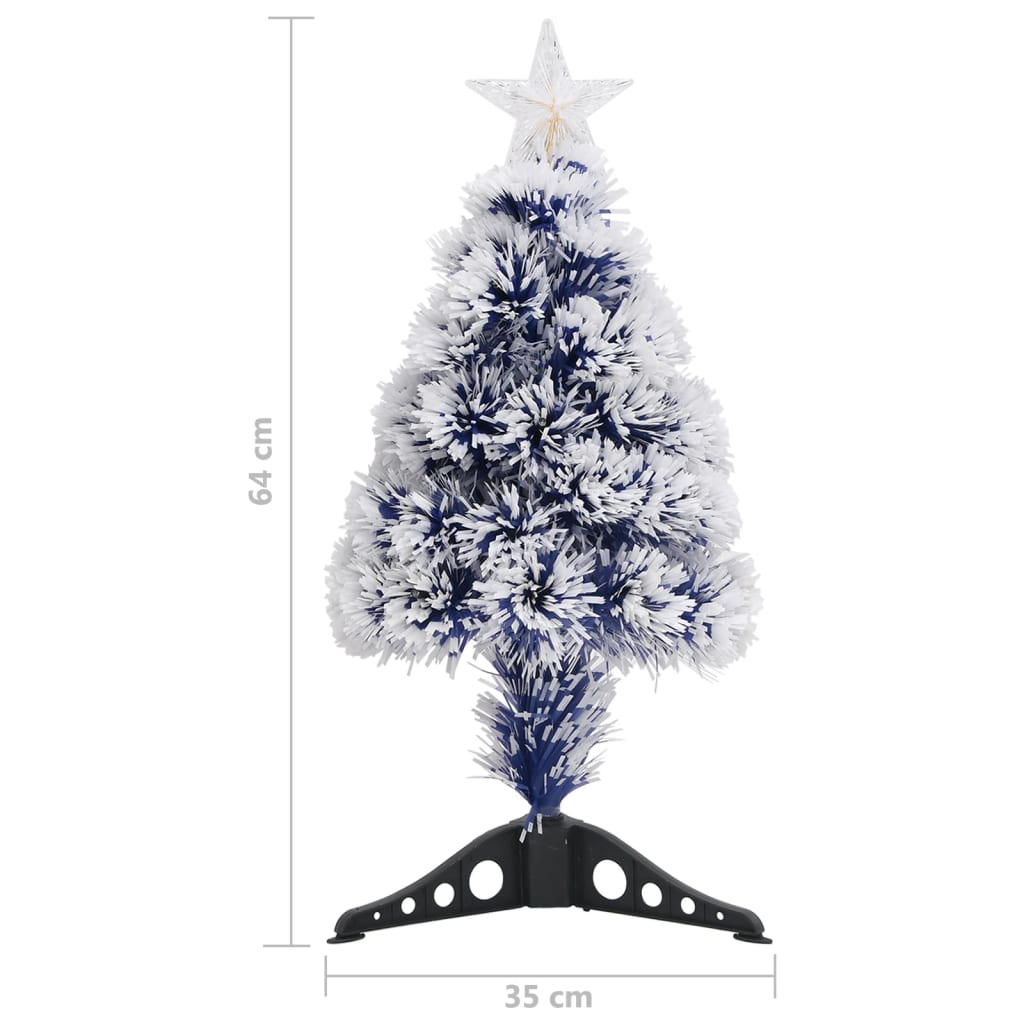 vidaXL izgaismota Ziemassvētku egle, 64 cm, optiskā šķiedra
