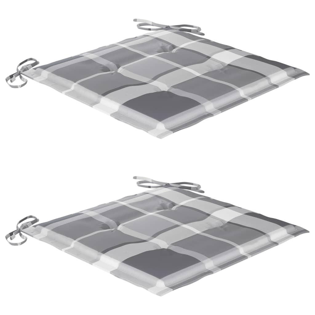 vidaXL 3-daļīgs bistro mēbeļu komplekts ar matračiem, masīvs tīkkoks