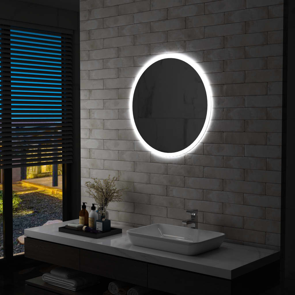 vidaXL vannasistabas spogulis ar LED apgaismojumu, 70 cm