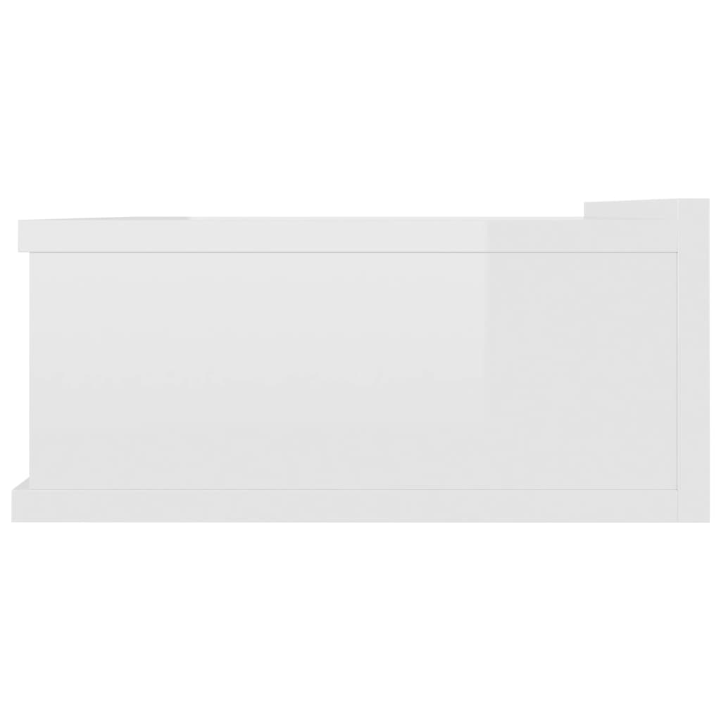 vidaXL naktsskapītis, 40x30x15 cm, stiprināms pie sienas, balts
