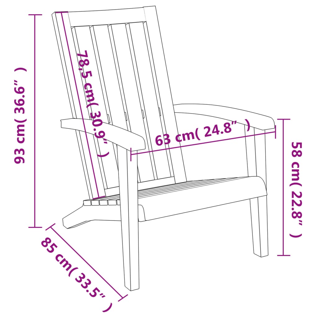 vidaXL dārza krēsls, gaiši brūns, polipropilēns
