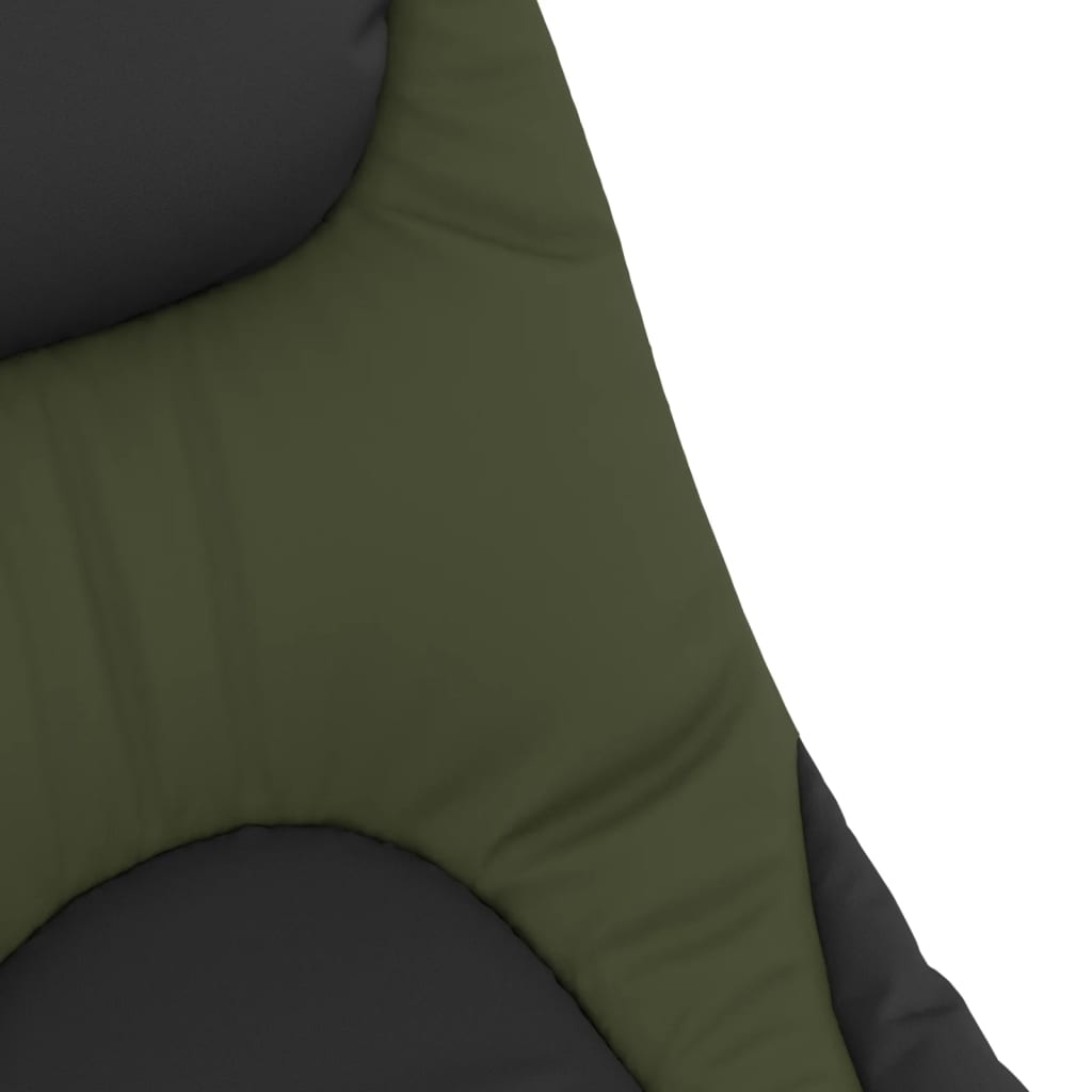 vidaXL makšķerēšanas gulta ar regulējamām kājām, saliekama, zaļš