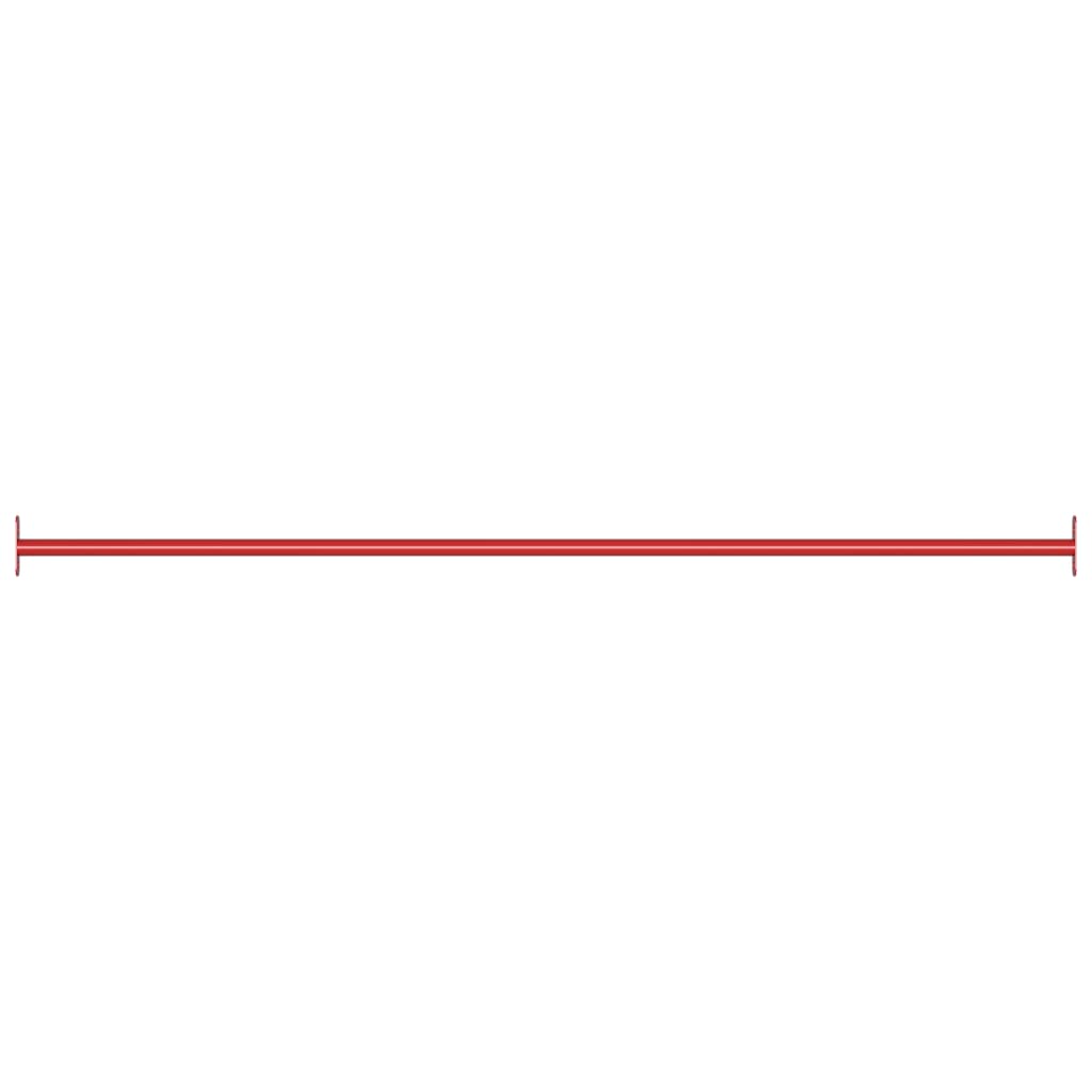 vidaXL griešanās stienis, 125 cm, tērauds, sarkans