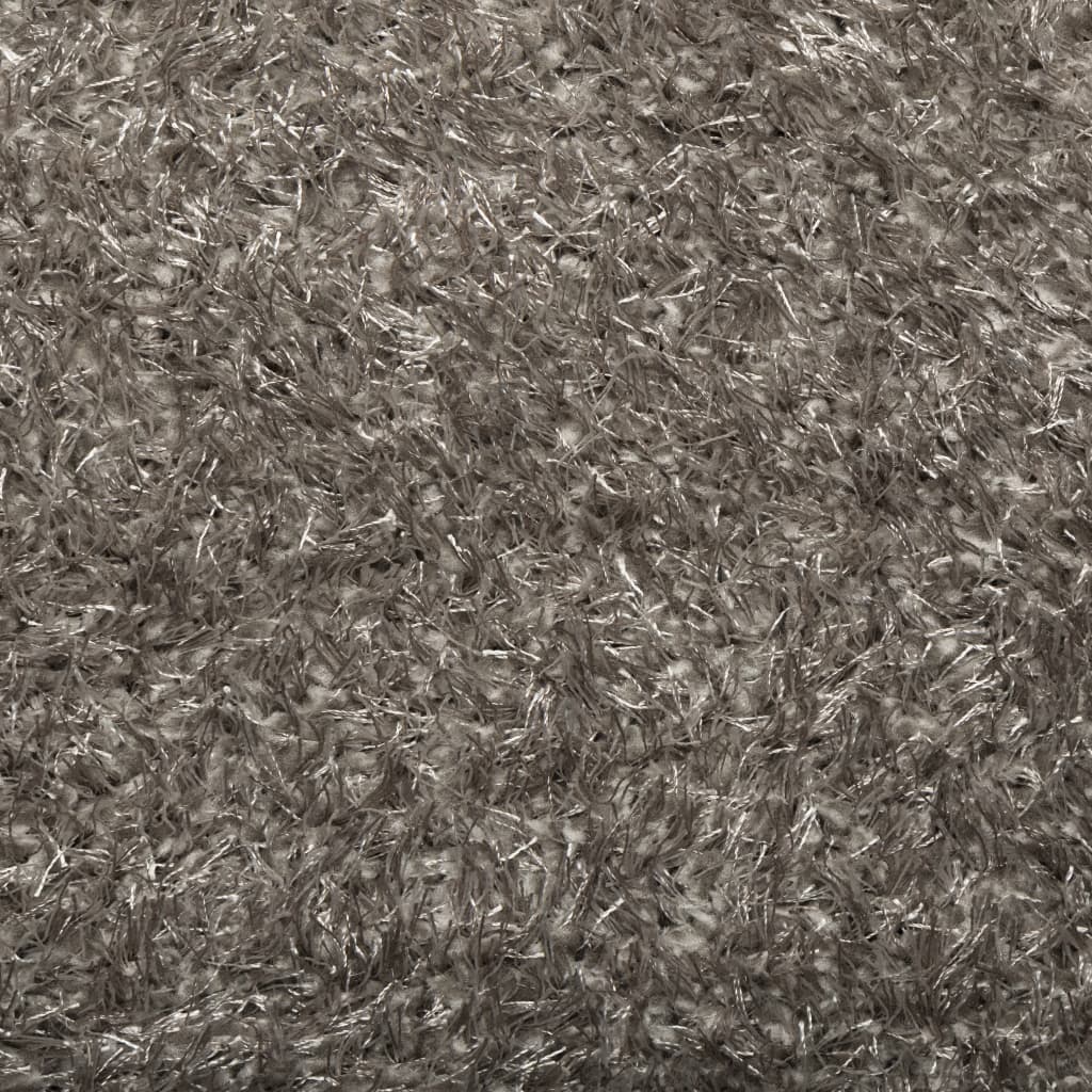 vidaXL paklājs ISTAN, gara spalva, spīdīgi pelēks, 80x150 cm