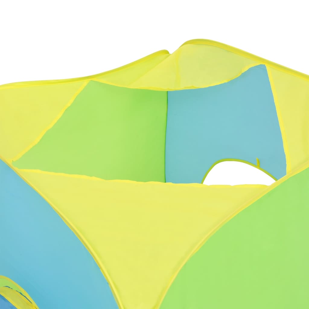 vidaXL bērnu rotaļu telts ar 350 bumbiņām, krāsaina