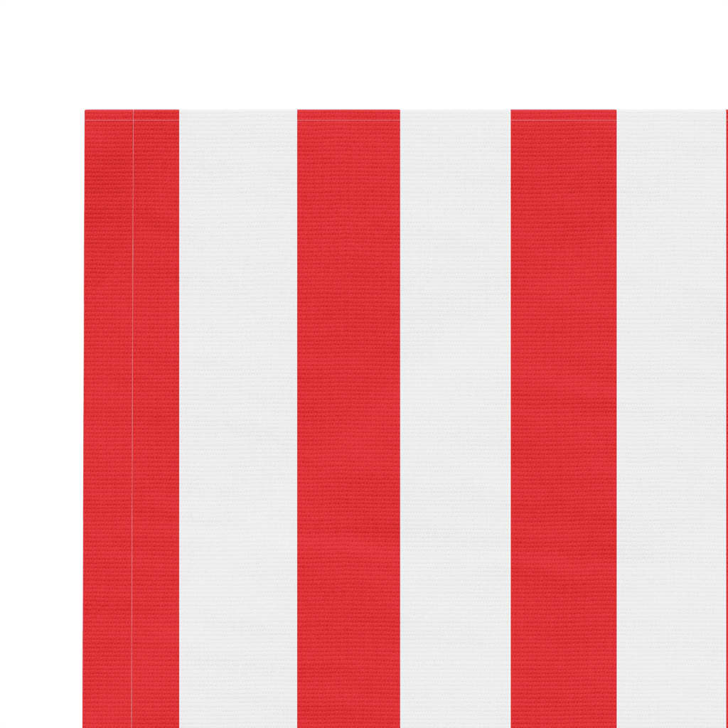 vidaXL nojumes maiņas jumts, sarkanas un baltas svītras, 5x3,5 m