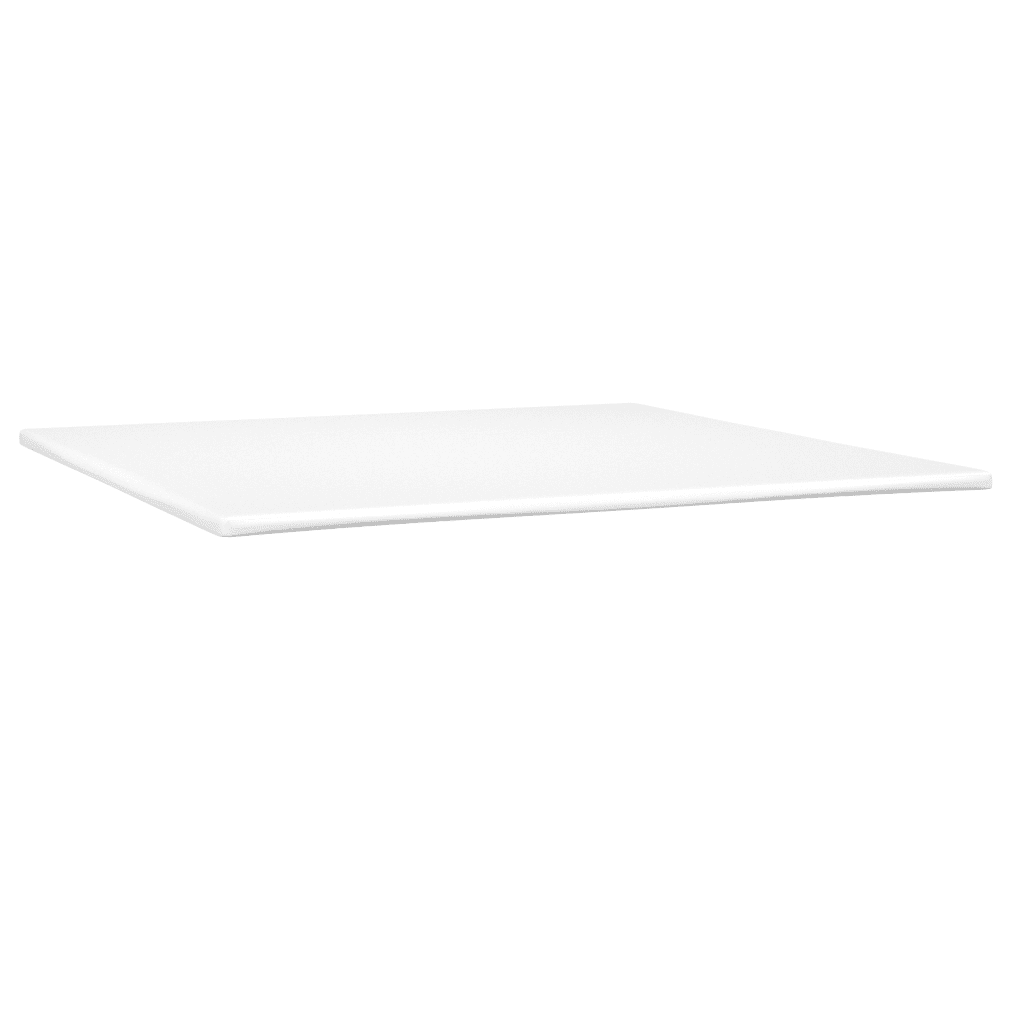 vidaXL atsperu gulta ar matraci, brūna, 200x200 cm, mākslīgā āda