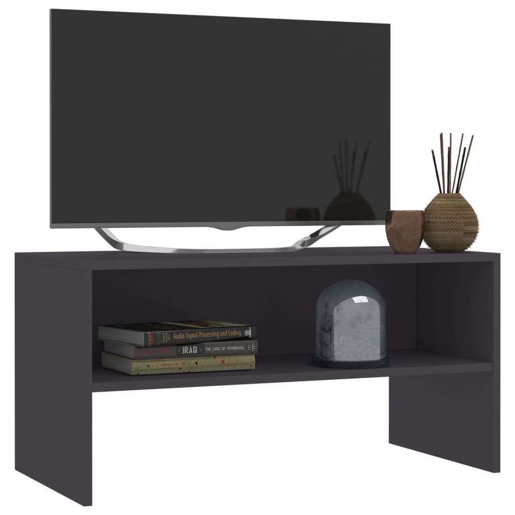 vidaXL TV skapītis, 80x40x40 cm, pelēks, skaidu plāksne