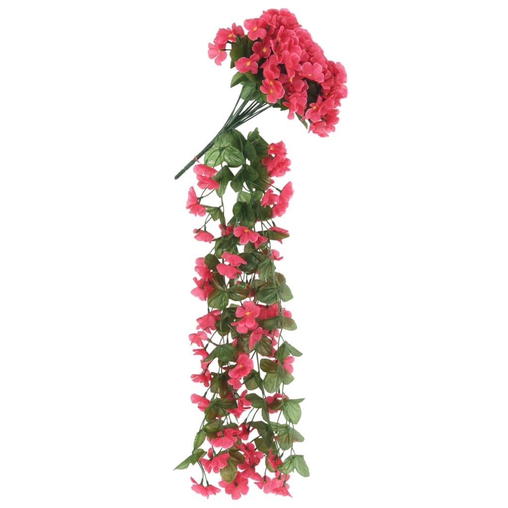 vidaXL mākslīgo ziedu vītnes, 3 gab., rozi, 85 cm