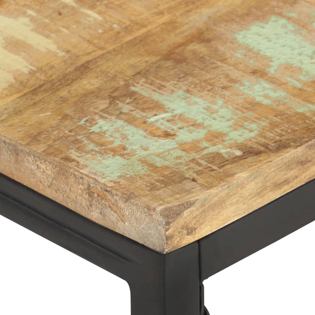 vidaXL kafijas galdiņš, 110x60x35 cm, pārstrādāts masīvkoks