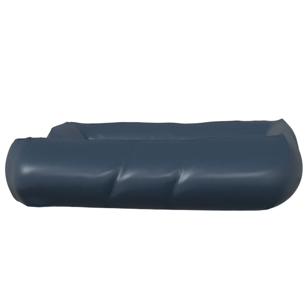 vidaXL suņu dīvāns, tumši zils, 80x68x23 cm, mākslīgā āda