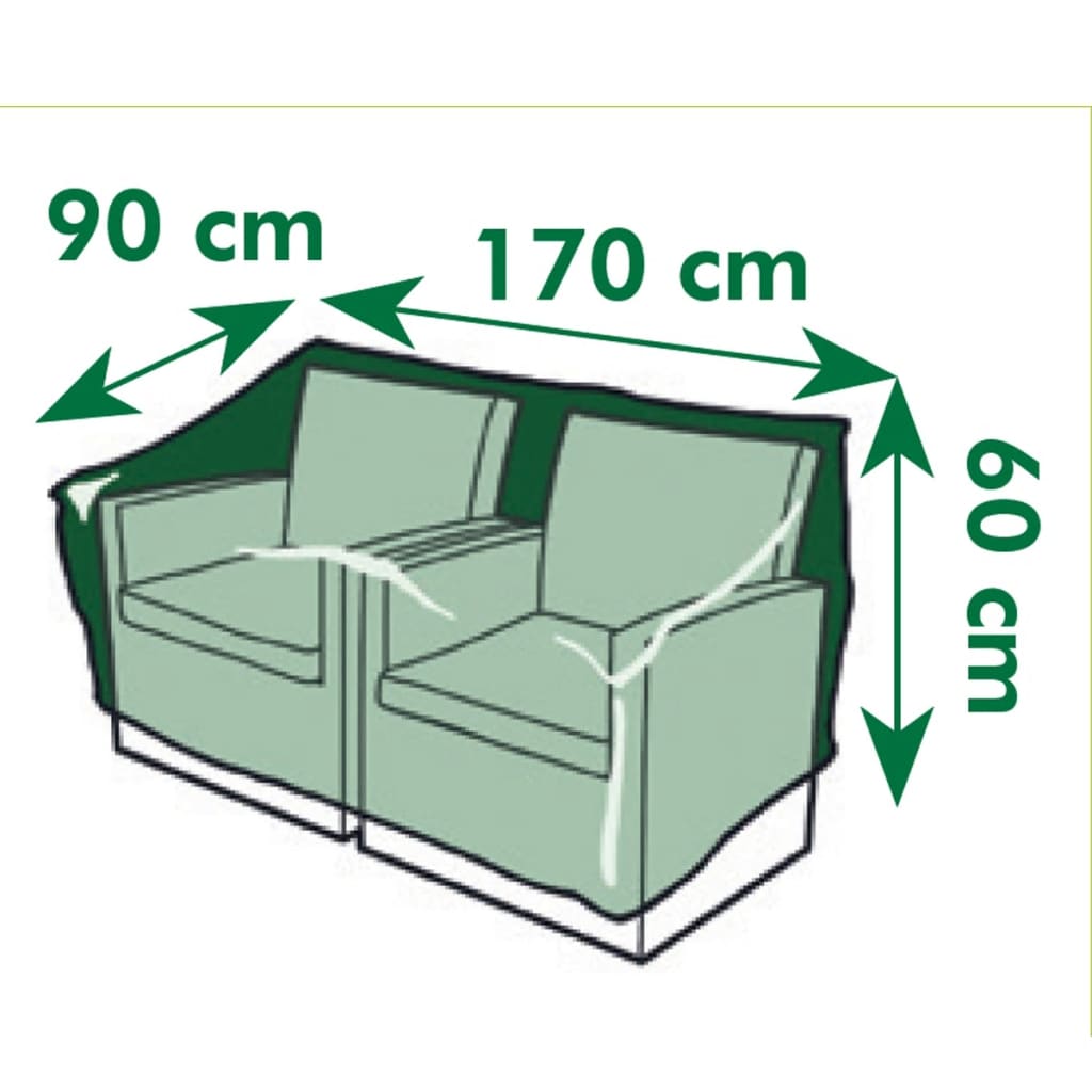 Nature dārza mēbeļu pārklājs divvietīgiem dīvāniem, 170x90x60 cm