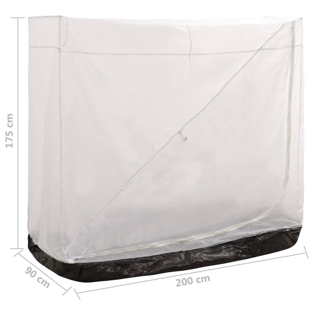 vidaXL universāla iekšējā telts, pelēka, 200x90x175 cm