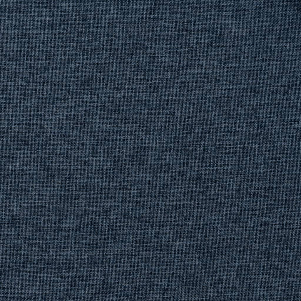 vidaXL biezie aizkari ar āķiem, 2 gab., zili, linveida, 140x175 cm