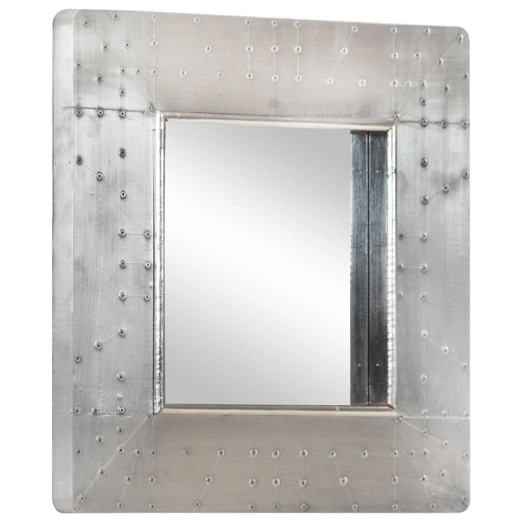 vidaXL spogulis, aviācijas dizains, 50x50 cm, metāls