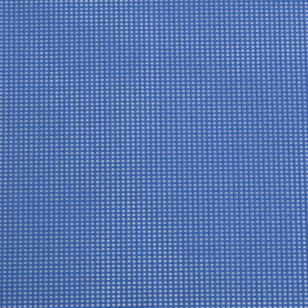 vidaXL saliekami sauļošanās krēsli, 2 gab., zils tekstilēns un tērauds